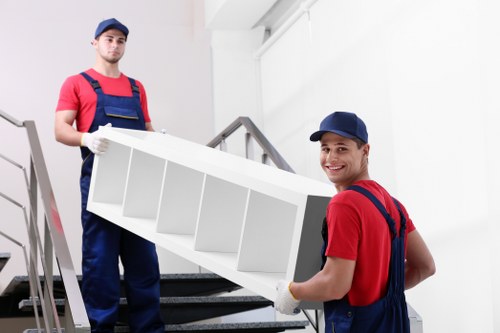 Local home moving service in Croydon with boxes and furniture ready for transport