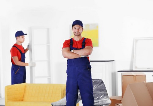 Removal team helping with a Croydon home move