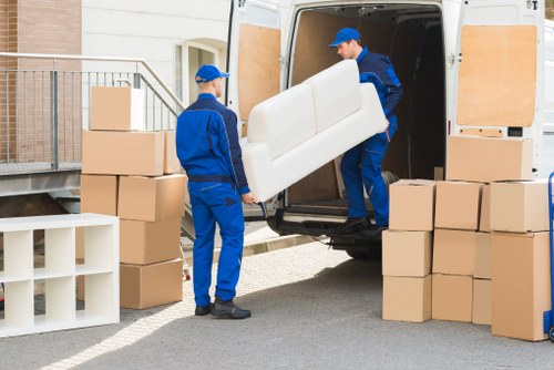 Professional removals team handling a house move in Croydon flats and homes