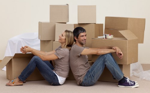 Careful handling of furniture during a local move