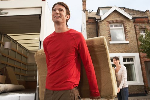 Moving team loading household items in Croydon