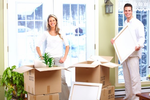 Careful unloading and placement of furniture at a Croydon property